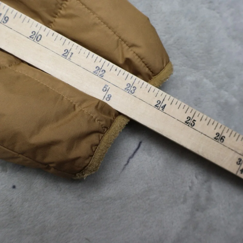 North Face Junction Jacket Mens Large Brown Insulated Hiking Quilted Puffer Warm