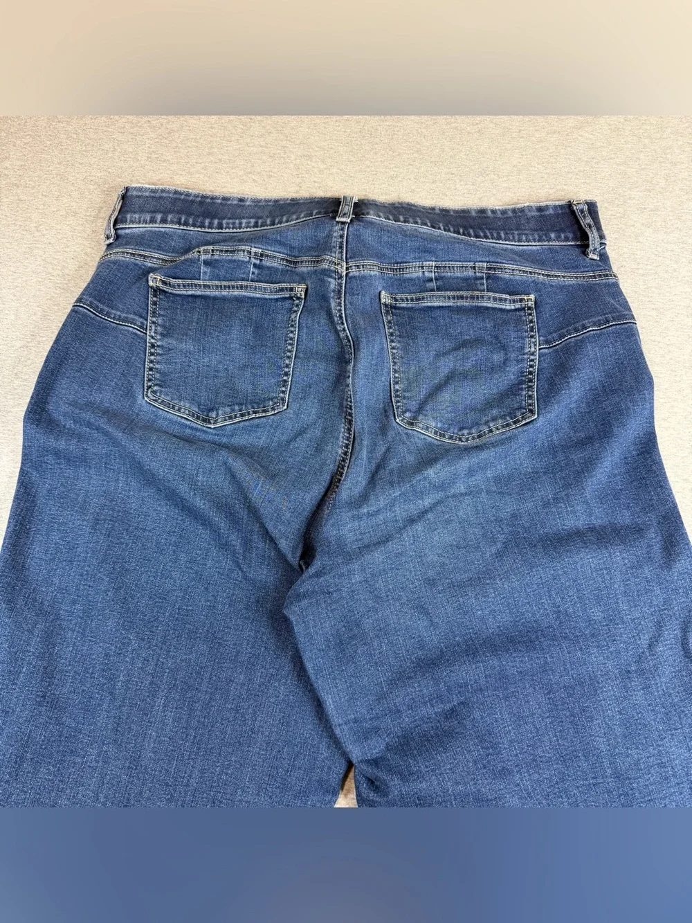 Torrid Bombshell Jeans Womens 18R Blue Wide Leg High Rise Dark Wash Stretch