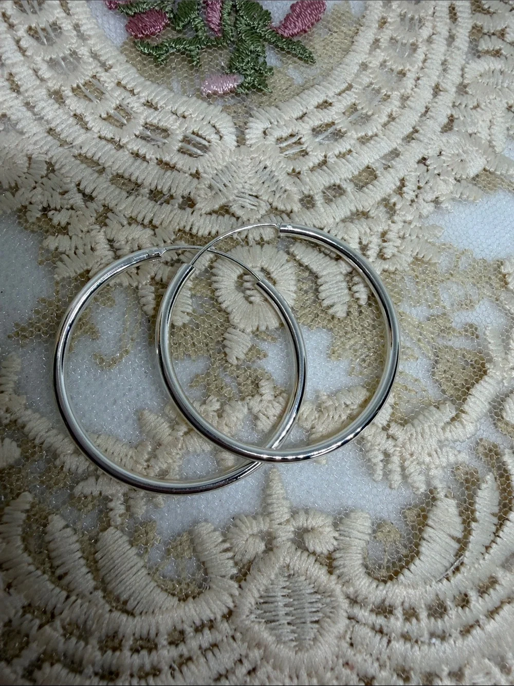 925 Sterling Silver Earrings Classic Endless Hoops | Sleek Everyday Quiet Luxury