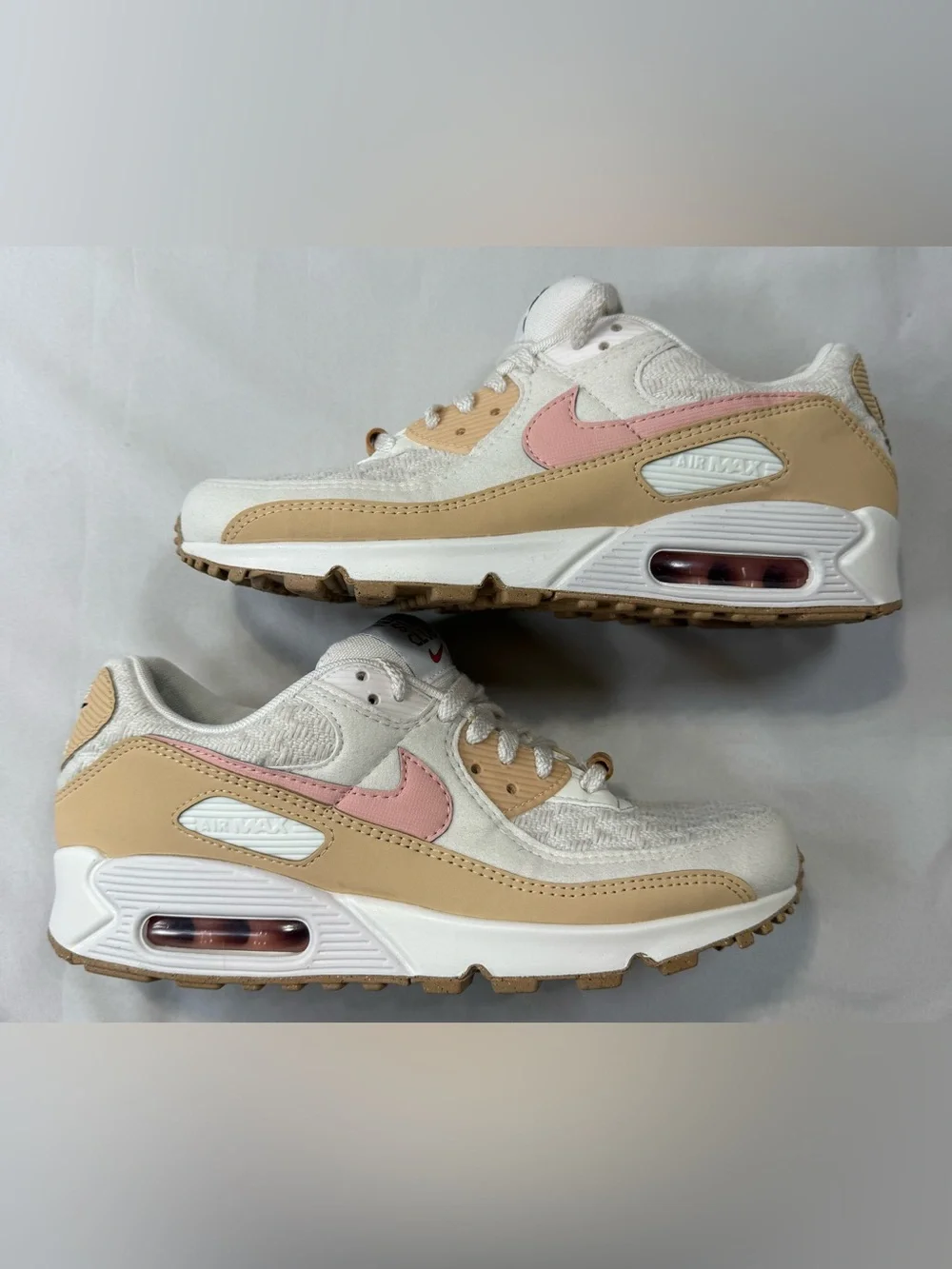Nike Sun Club Women’s Air Max Sneakers in White, Pink & Tan