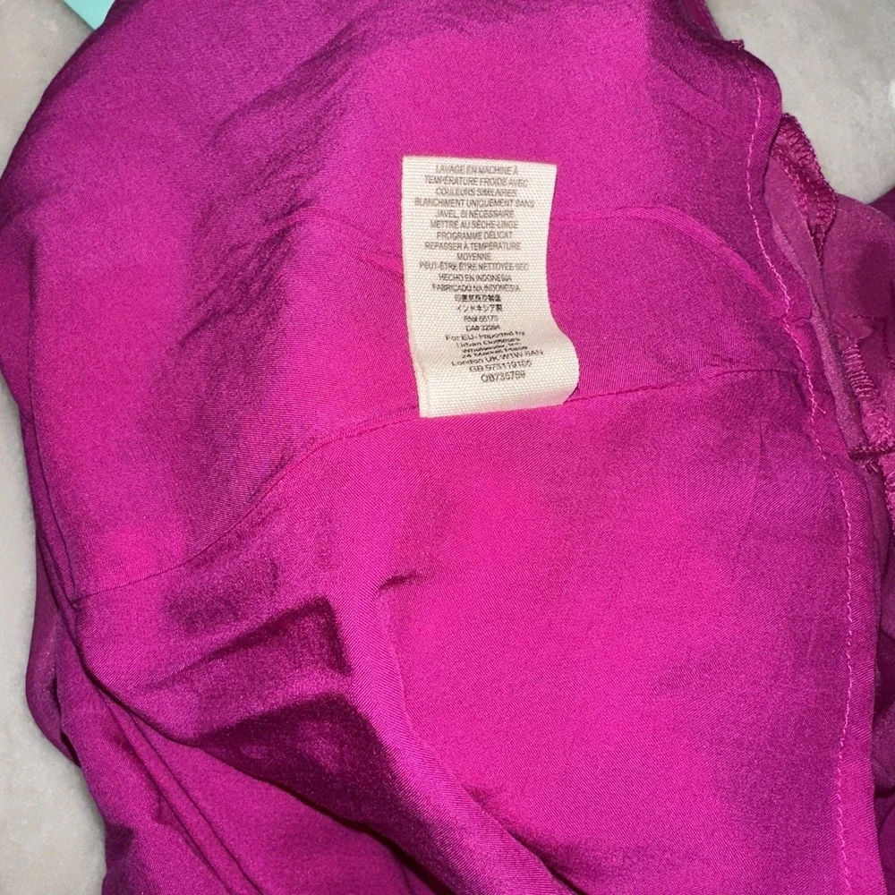 Free People NWT Pink Mini Dress Sleeveless Plunge Fit & Flare Open Back Size 8