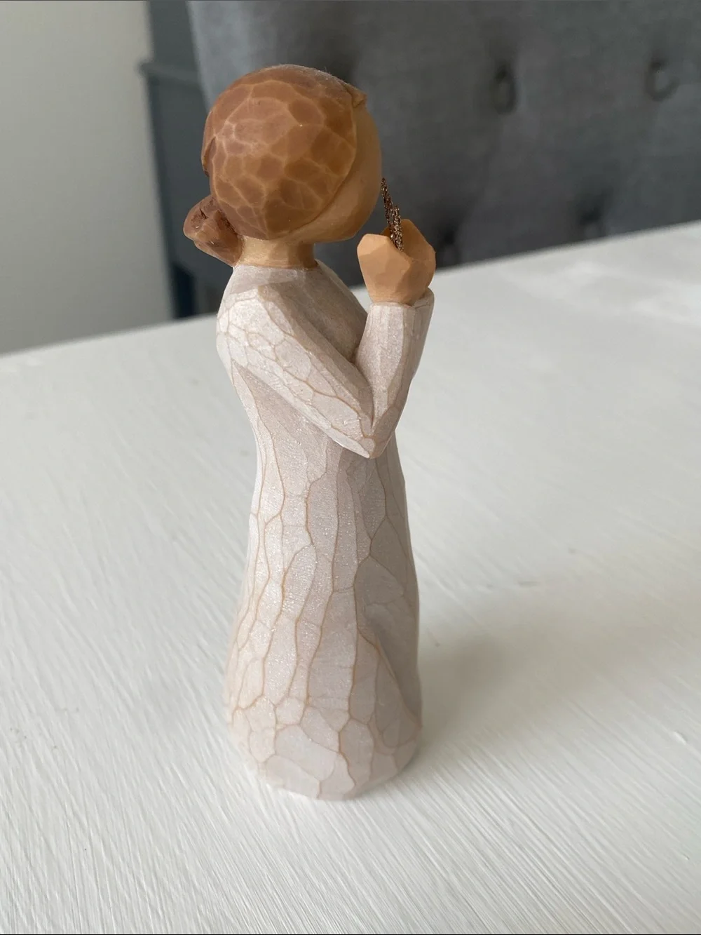 Willow Tree 'Lots of Love' Figurine, Gold Glitter Heart, Ever Close to my Heart