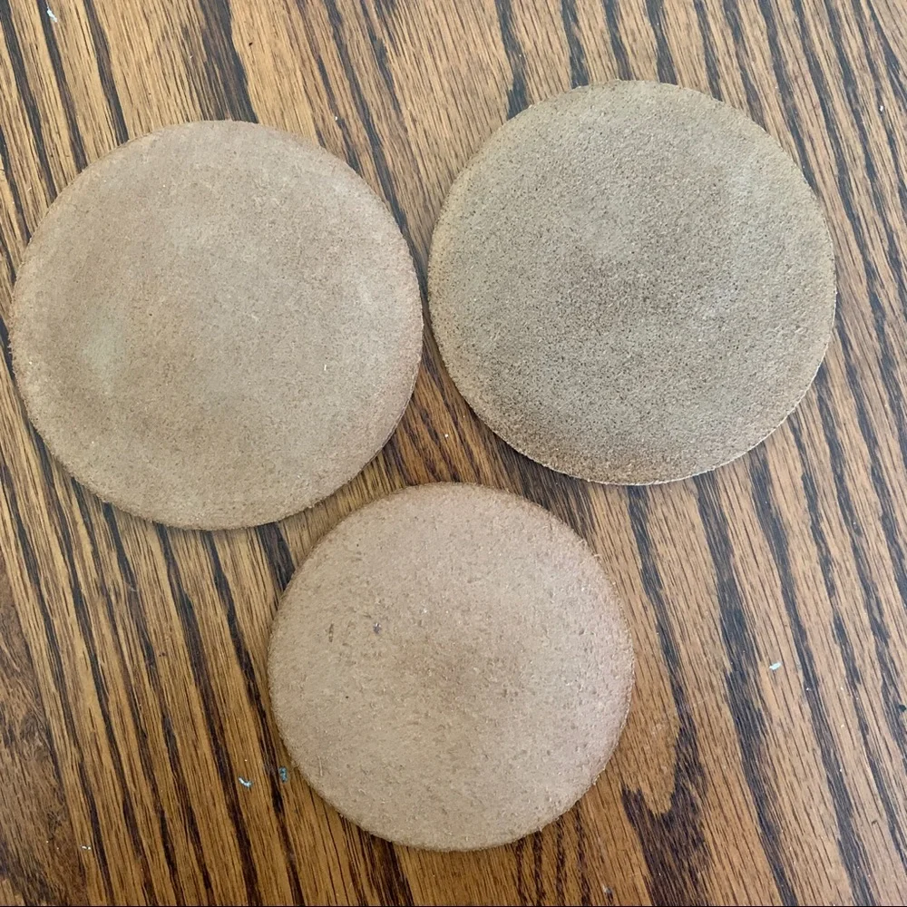 Free item: three leather coasters