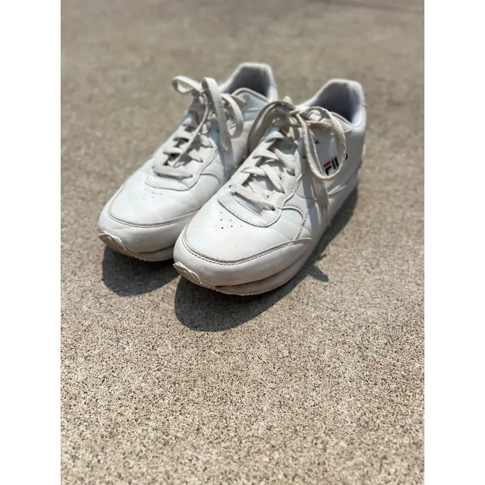 Fila Shoes Women Size 9.5 White Orbit Jogger Low‎ Sneakers Lace Up 5RM0160-125