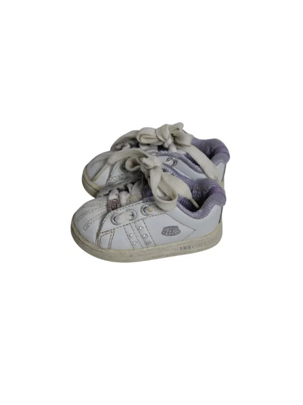 Sketchers White Purple Baby Sneakers Kids Shoe Size 4 Months
