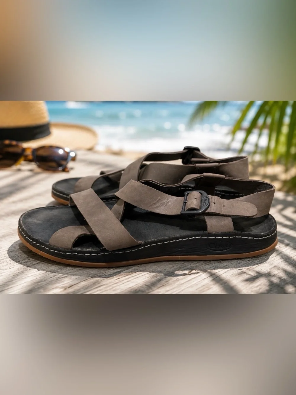 Chaco Wayfarer Tornado Leather Sandals