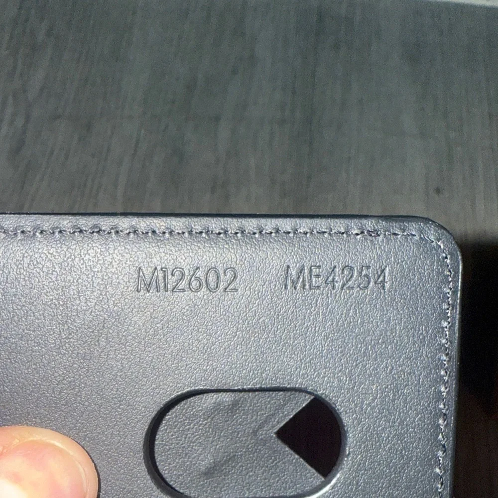 Authentic Louis Vuitton Black Leather Card Holder