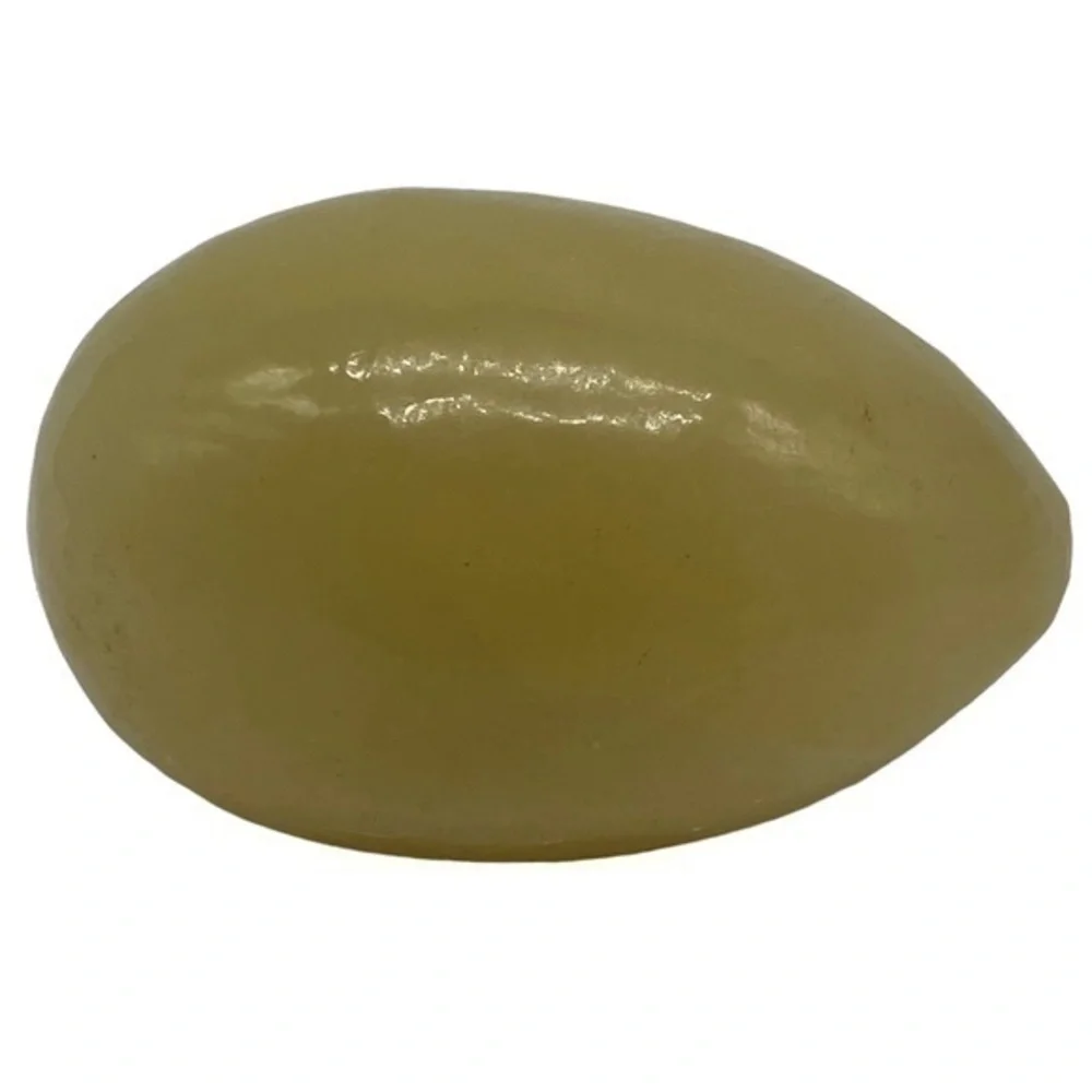 Marble Cream and Veining Egg Shape Home Decor