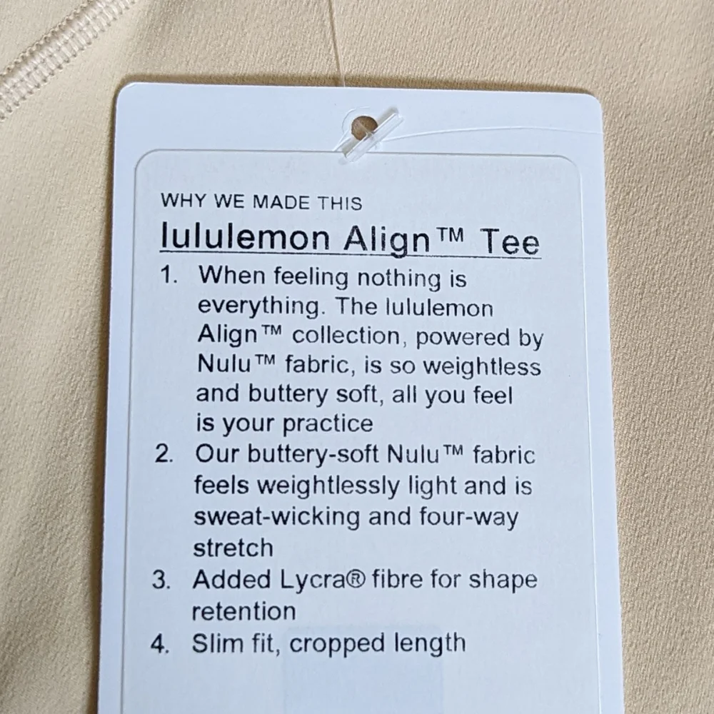 lululemon athletica new tag