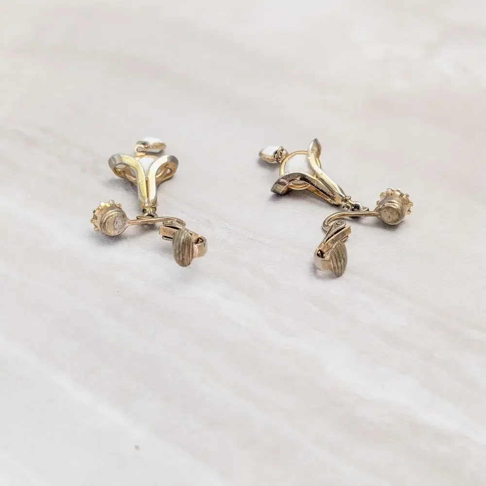 Vintage clip earrings