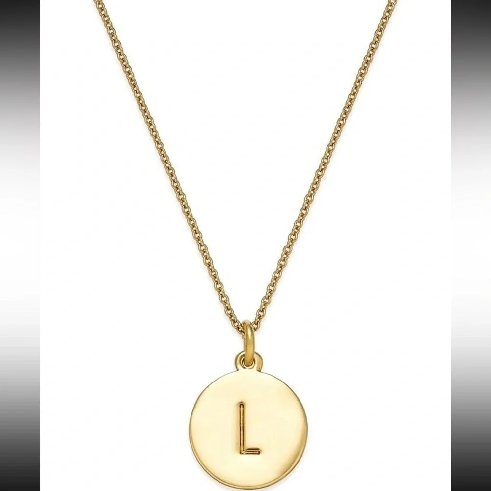 Kate Spade New York Initial Pendant Necklace L Gold