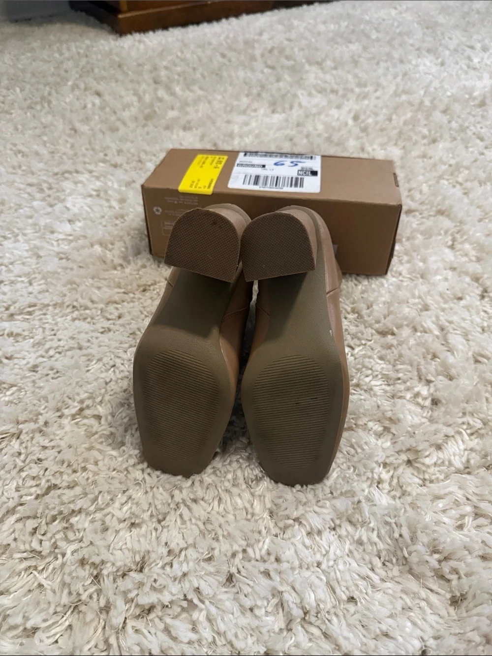 Dolce Vita Tan Block-Heel Ankle Boots