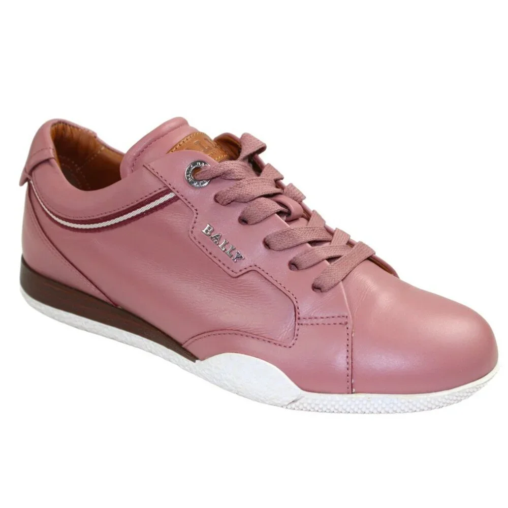 Bally Fridia Pink Blush Lace-Up Vamp Sneaker Size 37 (US 6.5)
