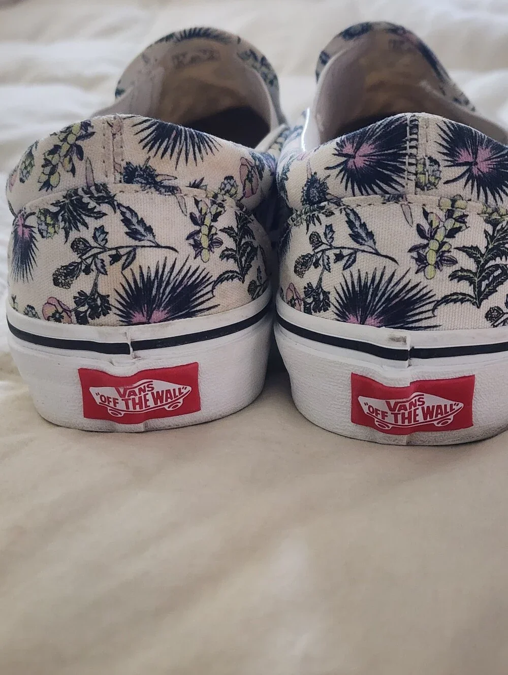 Vans Paradise Floral Slip-On Canvas Sneakers Unisex Womens 9