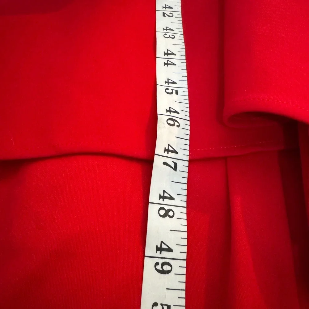 Sherri Hill Red 2 Piece Gown Halter Crop Top Mermaid Train Skirt Glam Slit‎ Sz 4