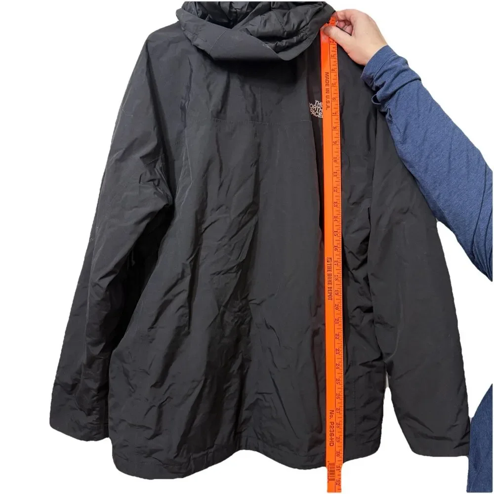 The North Face Men’s Hyvent Triclimate 3-in-1 Waterproof Hooded Jacket Black L