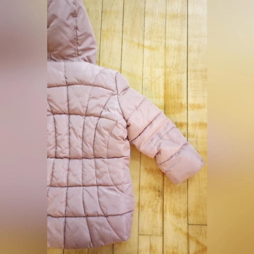 DKNY Hooded Puffer Winter Jacket for Kids 2T
