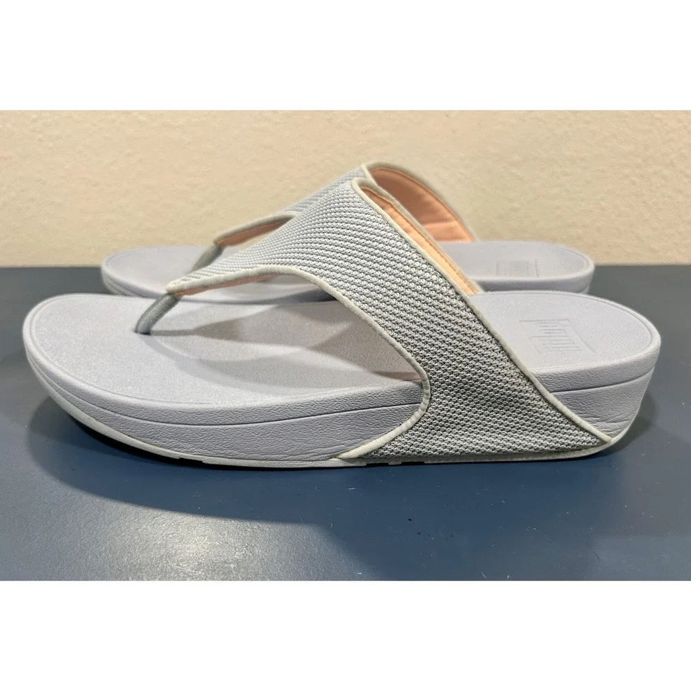 Fitflop Lulu Blue Womens Sz 11‎ Thong Sandals