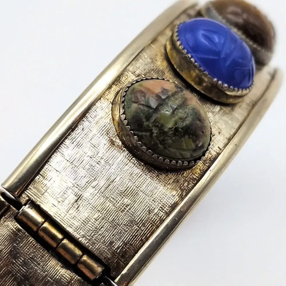 Vintage gemstone scarab
