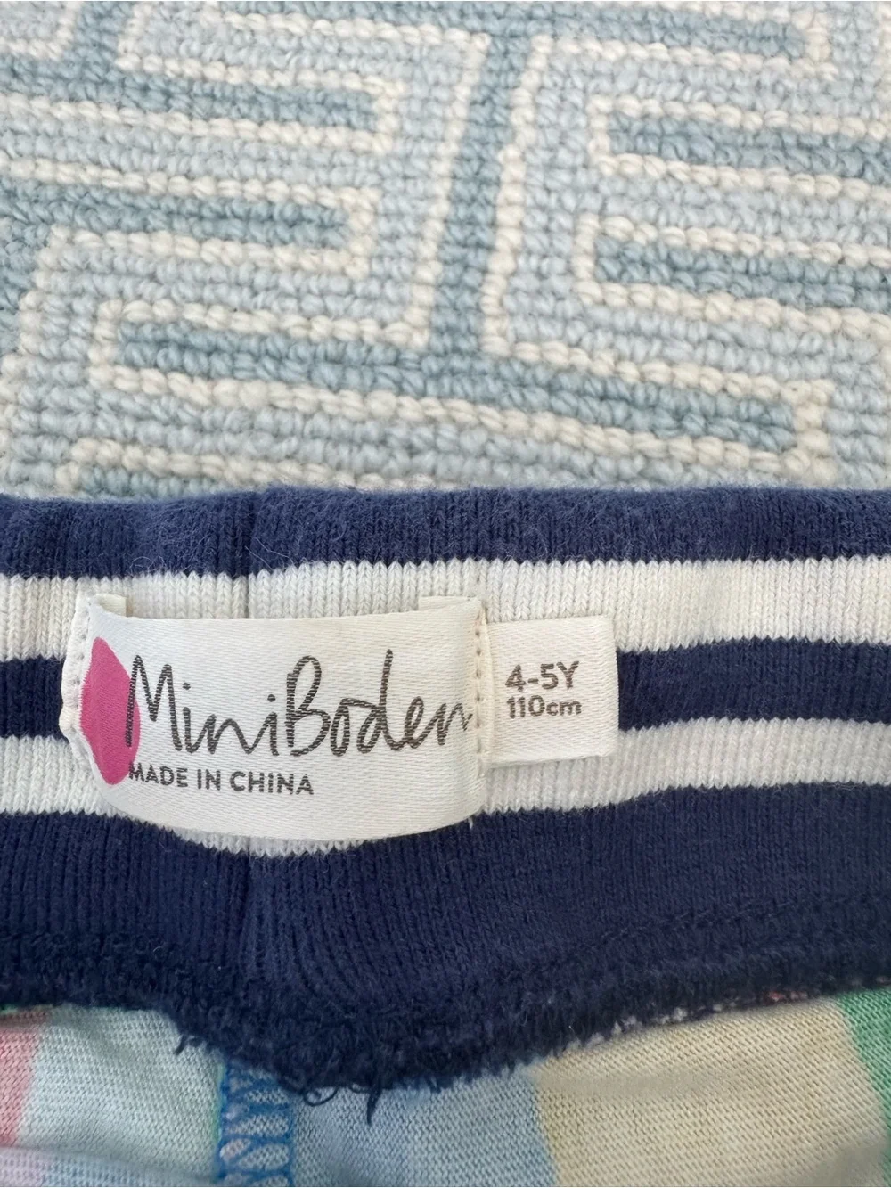 Mini Boden soft green red