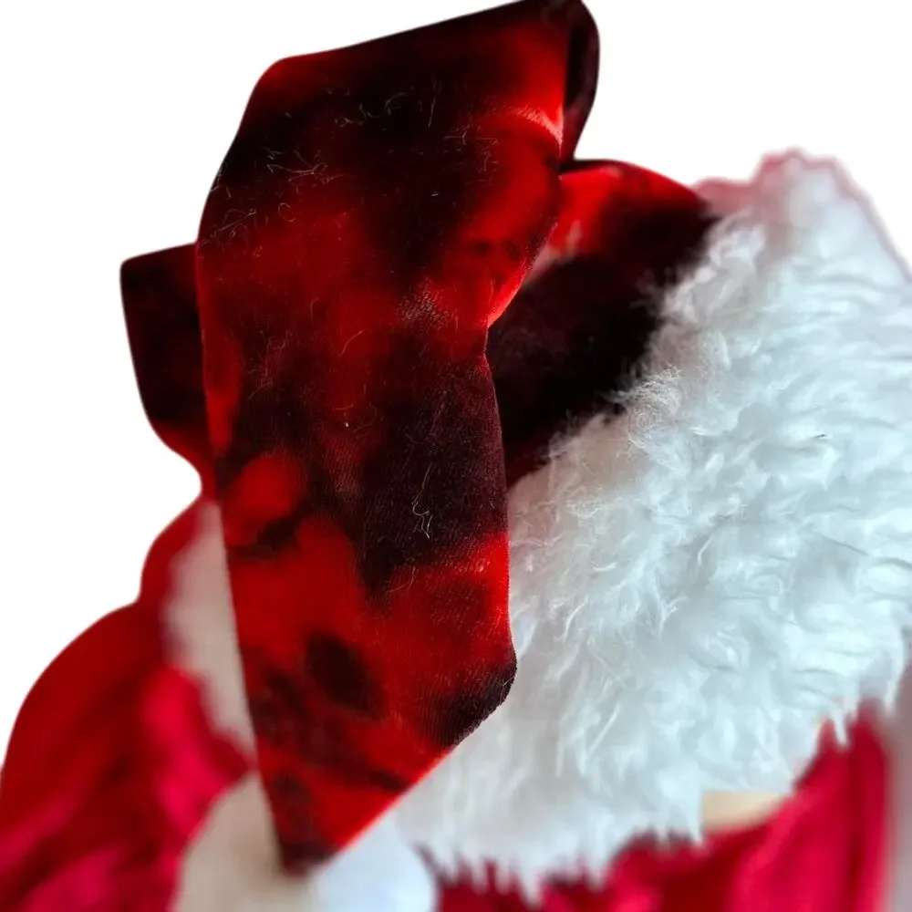 Santa Hat Handmade Holiday Wear Christmas Hat Old Saint Nick Hippie Festive