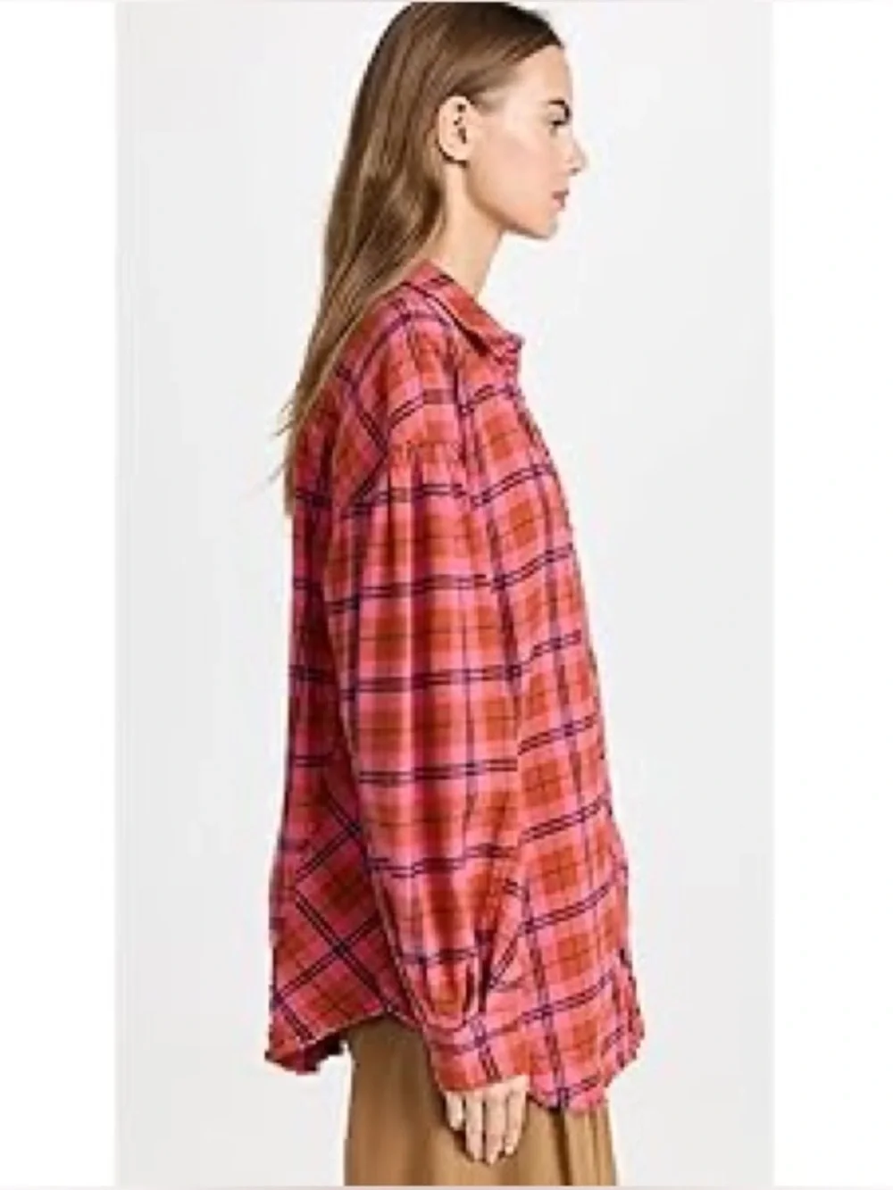 We The Free  /,Free People/ Happy Hour Flannel Shirt  0B/518542  ~ Size S