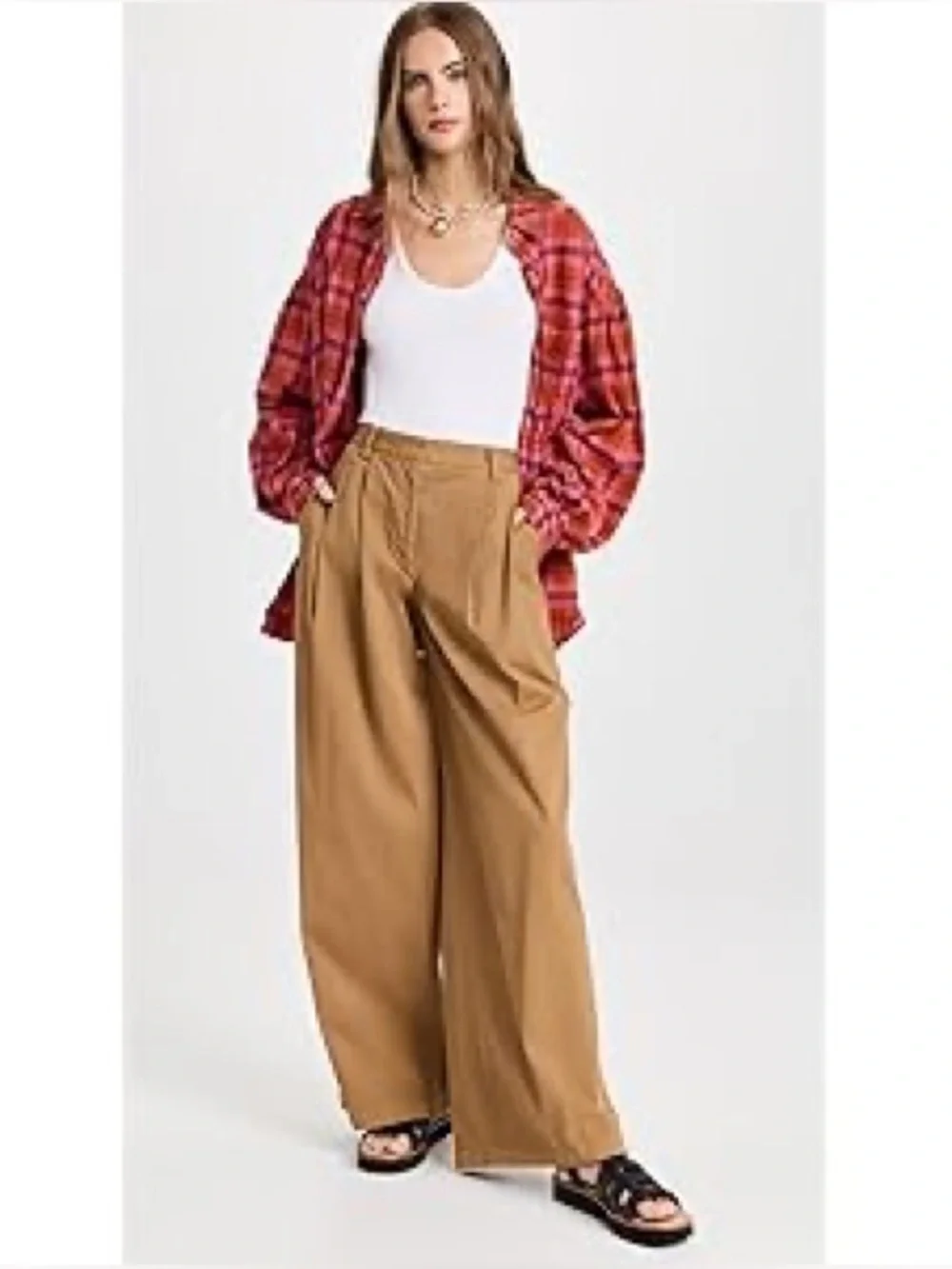 We The Free  /,Free People/ Happy Hour Flannel Shirt  0B/518542  ~ Size S