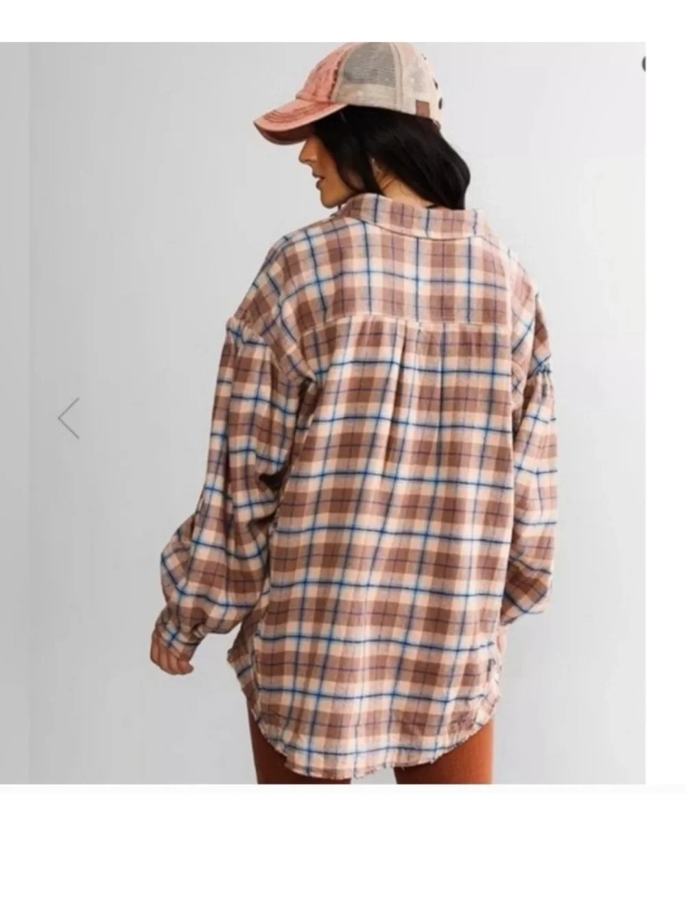 We The Free  /,Free People/ Happy Hour Flannel Shirt  0B/518542  ~ Size S