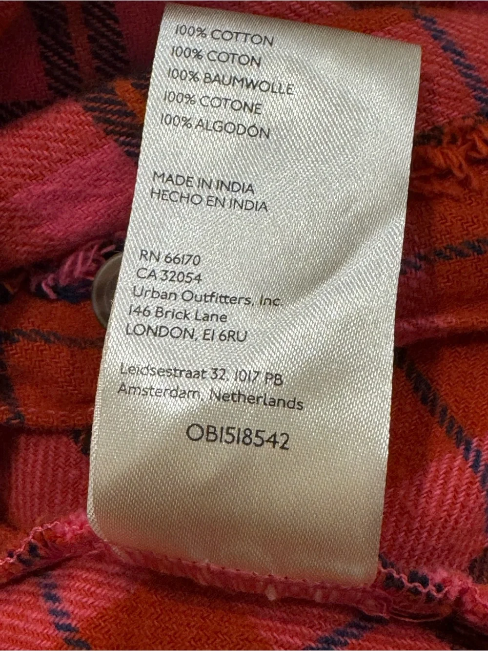 We The Free  /,Free People/ Happy Hour Flannel Shirt  0B/518542  ~ Size S