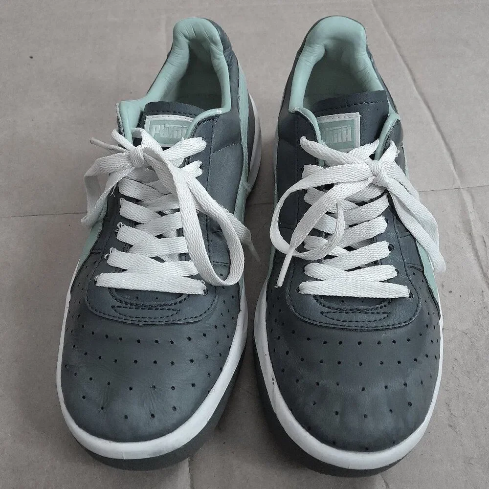 Puma GV Special Women's Sneakers Athletic Shoes Tennis Gray Green Retro 8 Size 6