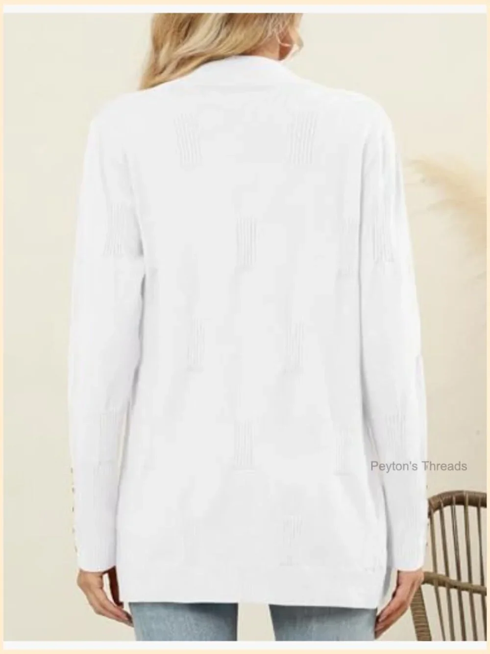Lightweight Open Front Cardigan with Pockets, 80% Viscose 20% Nylon