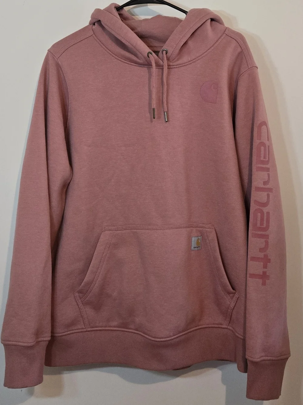 Carhartt Women's Sz XL Relaxed Fit Hoodie Sweatshirt - Dusty Rose Pink
