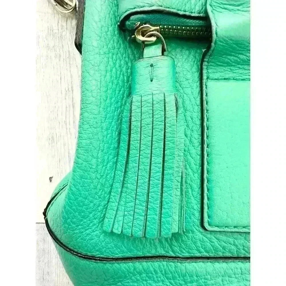 KATE SPADE NEW YORK Southport Avenue Alessa Satchel Green Crossbody Bag