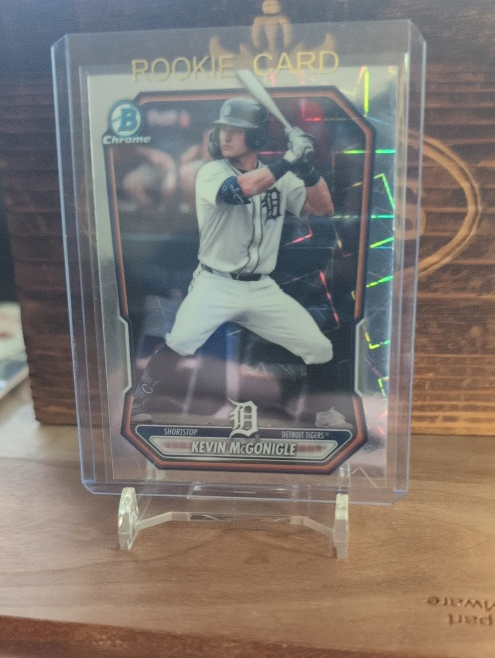 2026 Bowman Chrome Kevin McGonigle Laser Refractor Rookie Card Tigers
