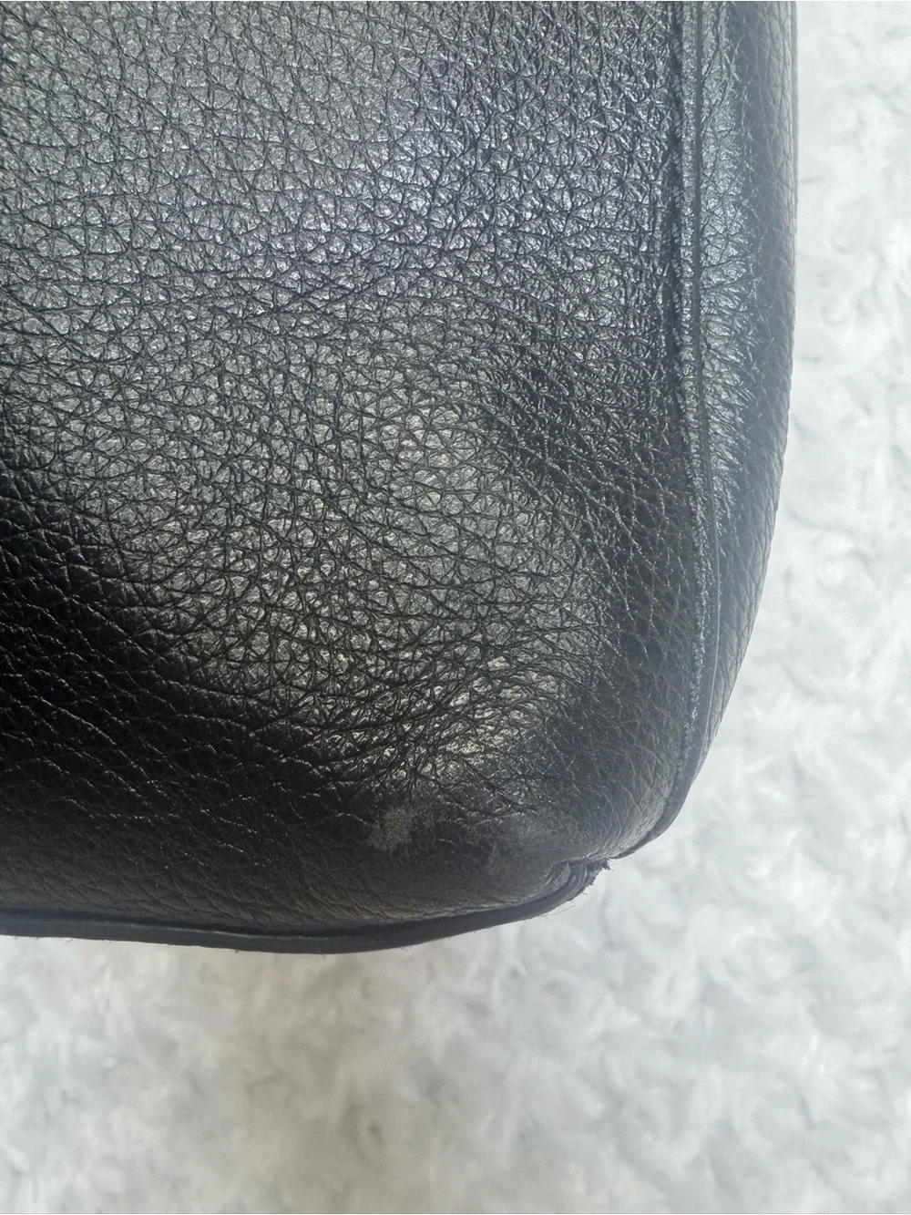 KATE SPADE Black soft Pebbled Leather Shoulder Hobo