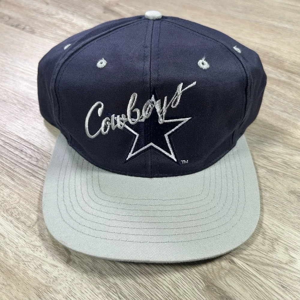 VTG Dallas Cowboys Snapback Hat NFL Football Blue Gray Cap