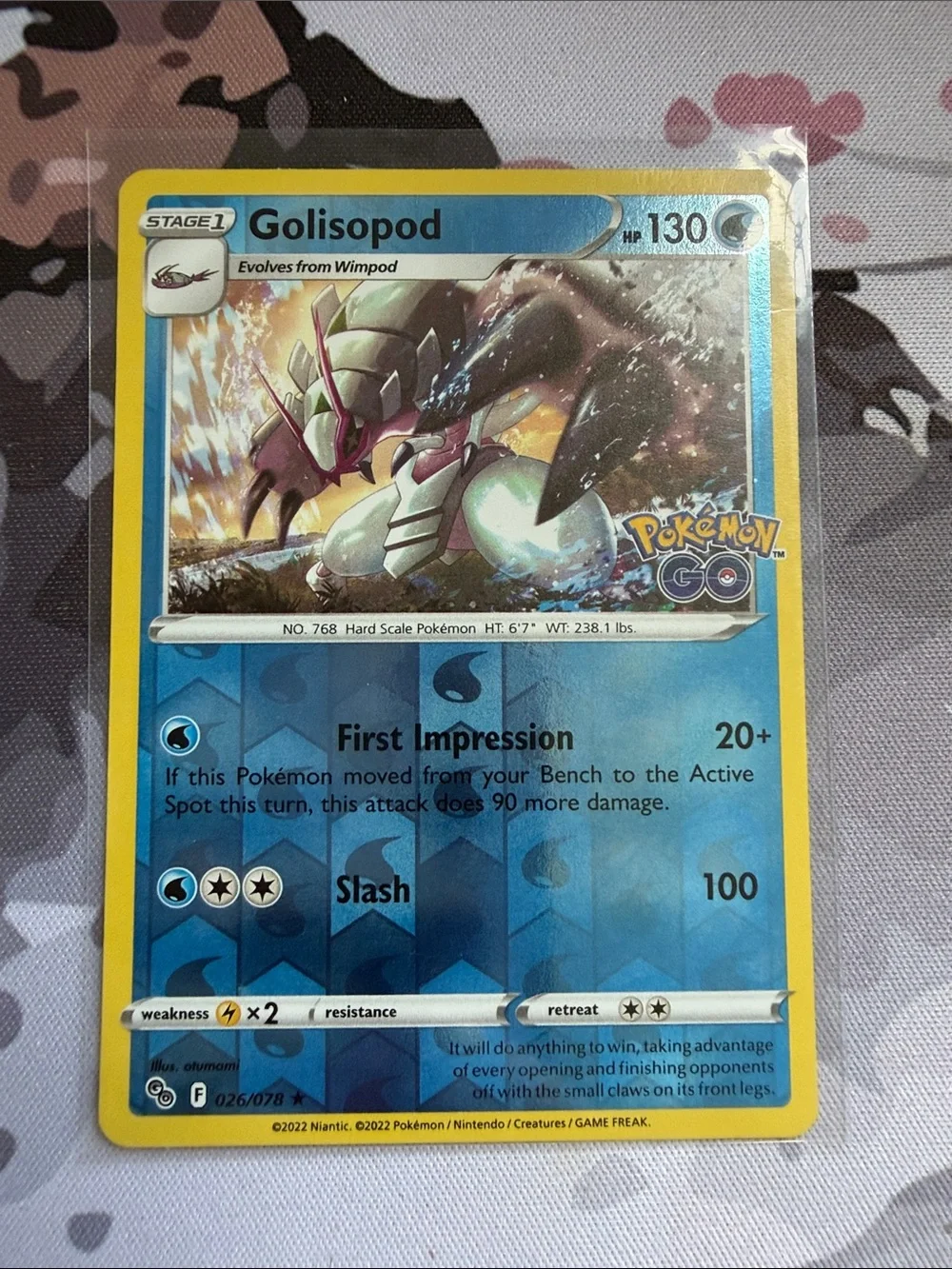 🌊 Wimpod & Golisopod Pokémon Evolution Reverse Holo Card Lot | 4 Cards ✨5/$25✨
