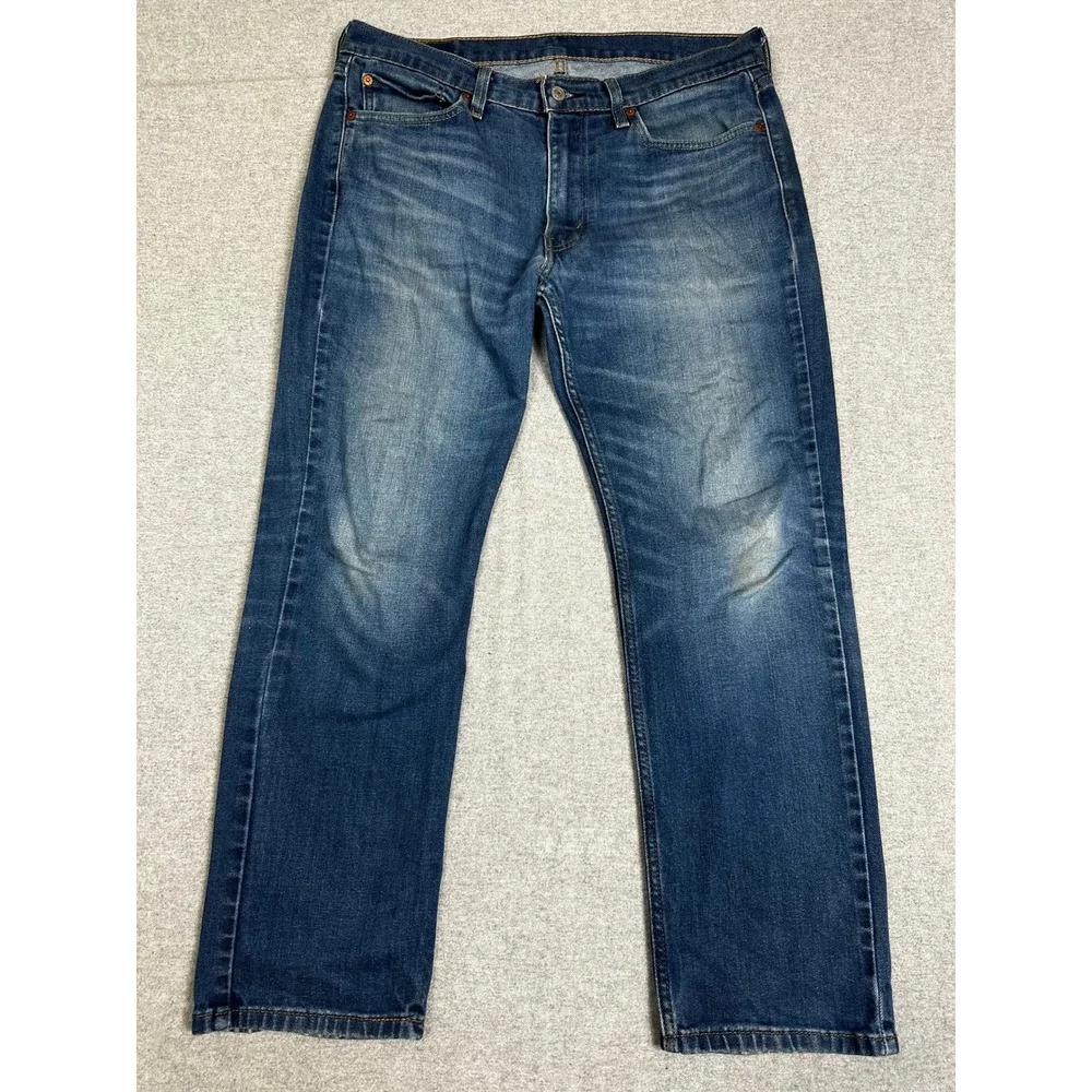 Levis 514 Jeans 34x30 Blue Straight Fit Medium Wash Denim