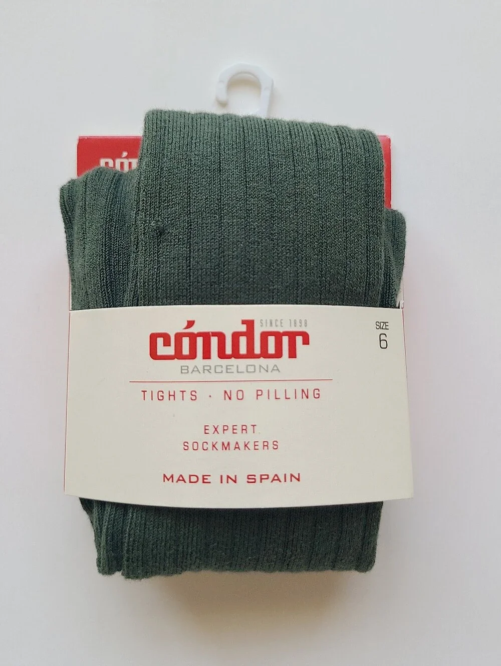 Condor Olive Ribbed Tights