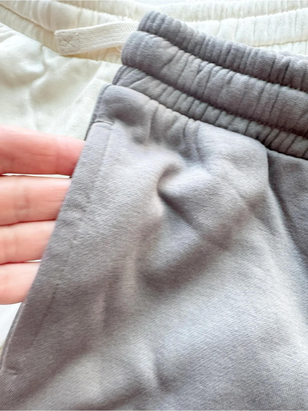 H&M sweatshorts purple drawstring