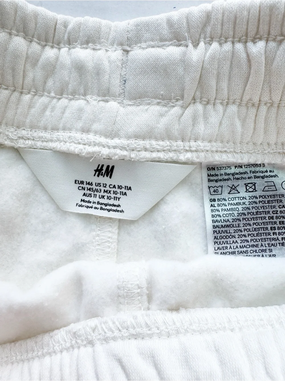 H&M more #white drawstring