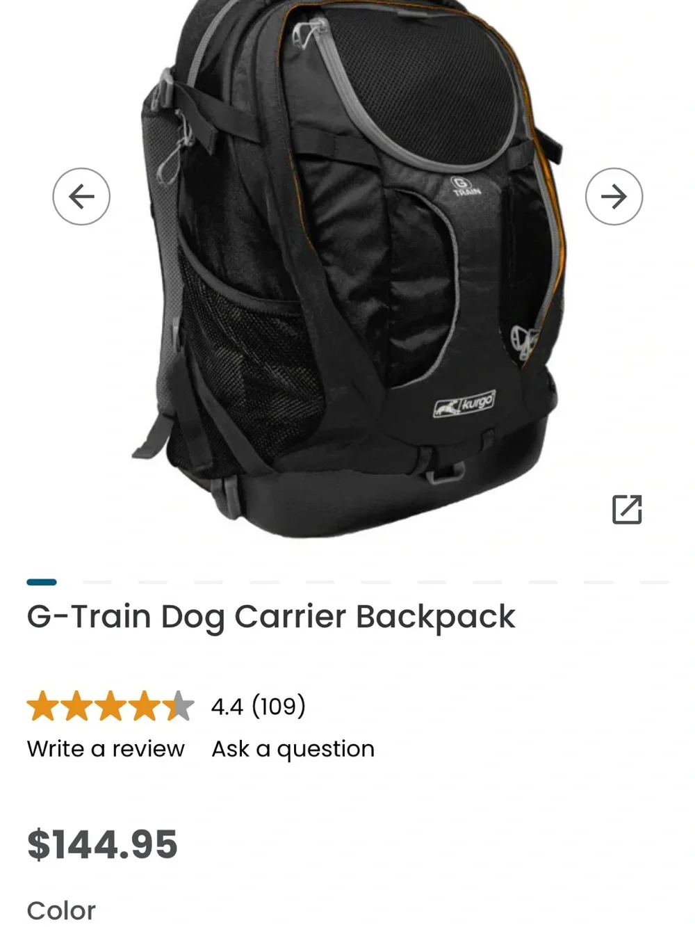 Kurgo rugged backpack