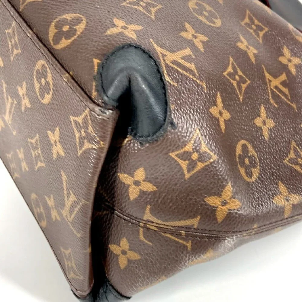LOUIS VUITTON Black Monogram Canvas Shoulder Bag