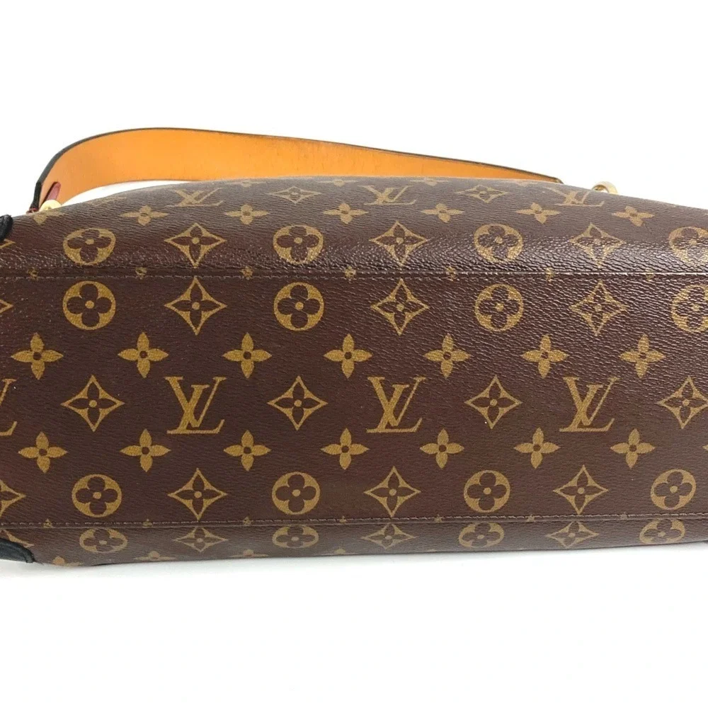 LOUIS VUITTON Black Monogram Canvas Shoulder Bag