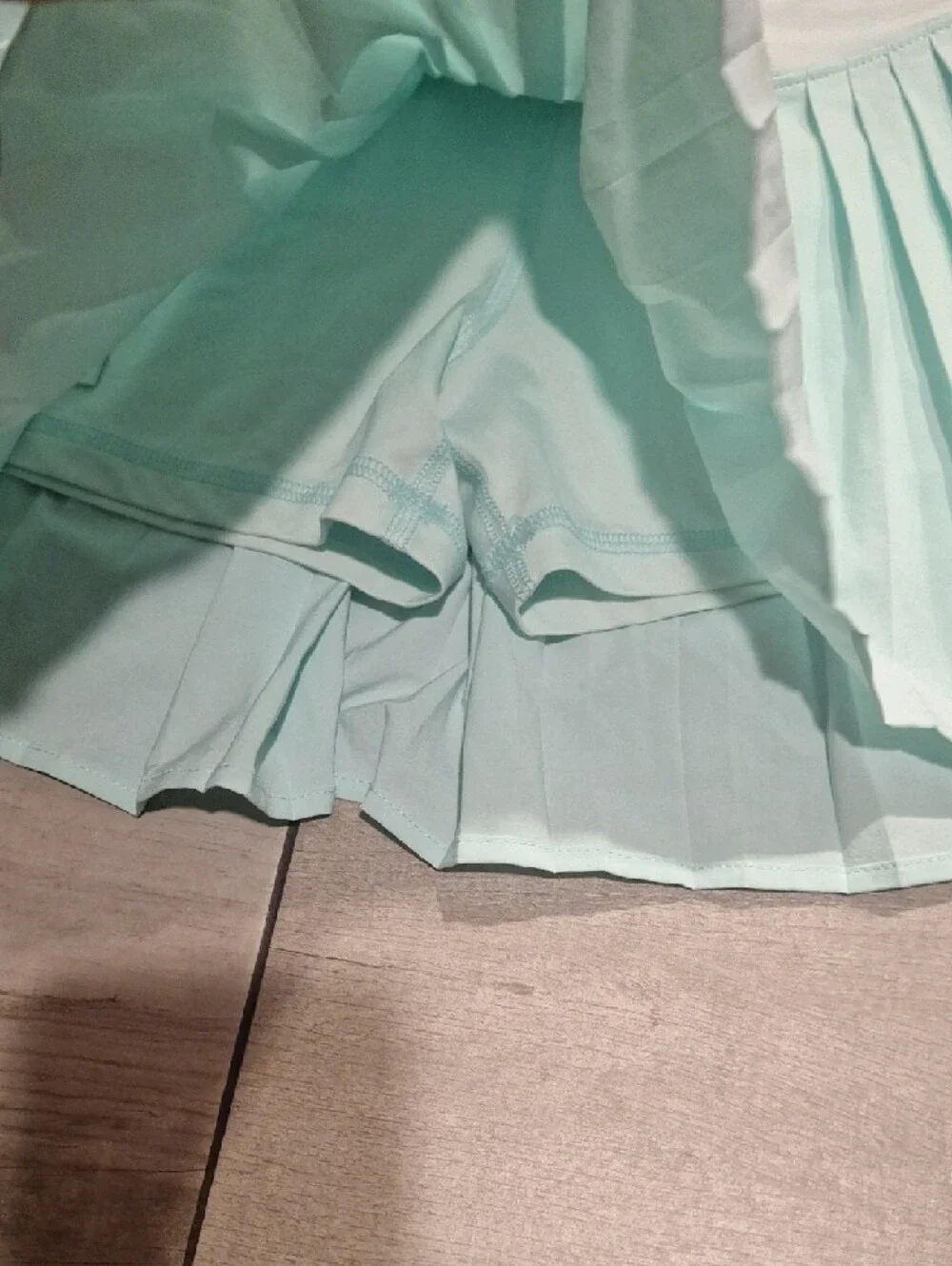 🍦all in motion Mint Pleated Skater Skirt