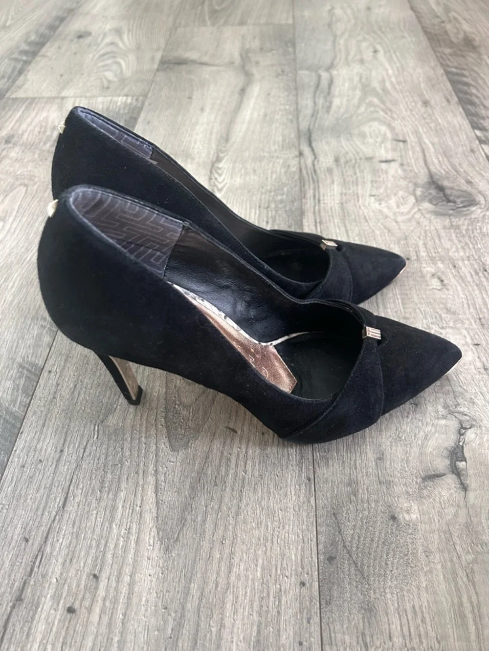 Ted Baker Black Suede Heels Size EU 40, U.S. 9.5-10
