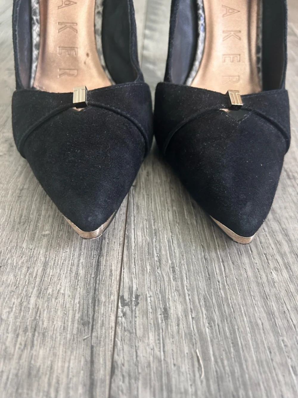 Ted Baker Black Suede Heels Size EU 40, U.S. 9.5-10