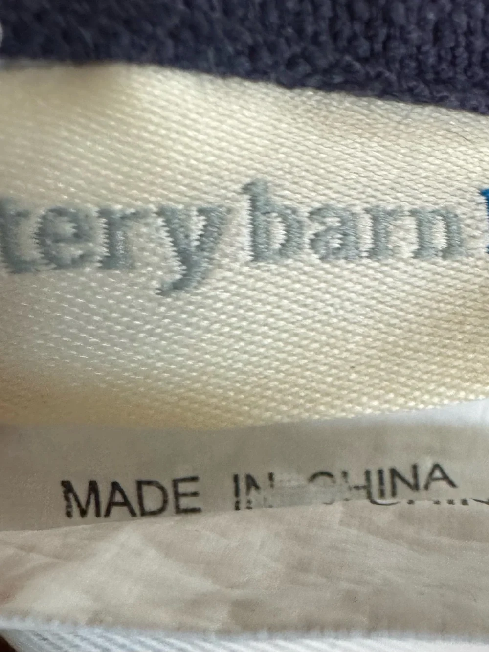 Pottery Barn there are