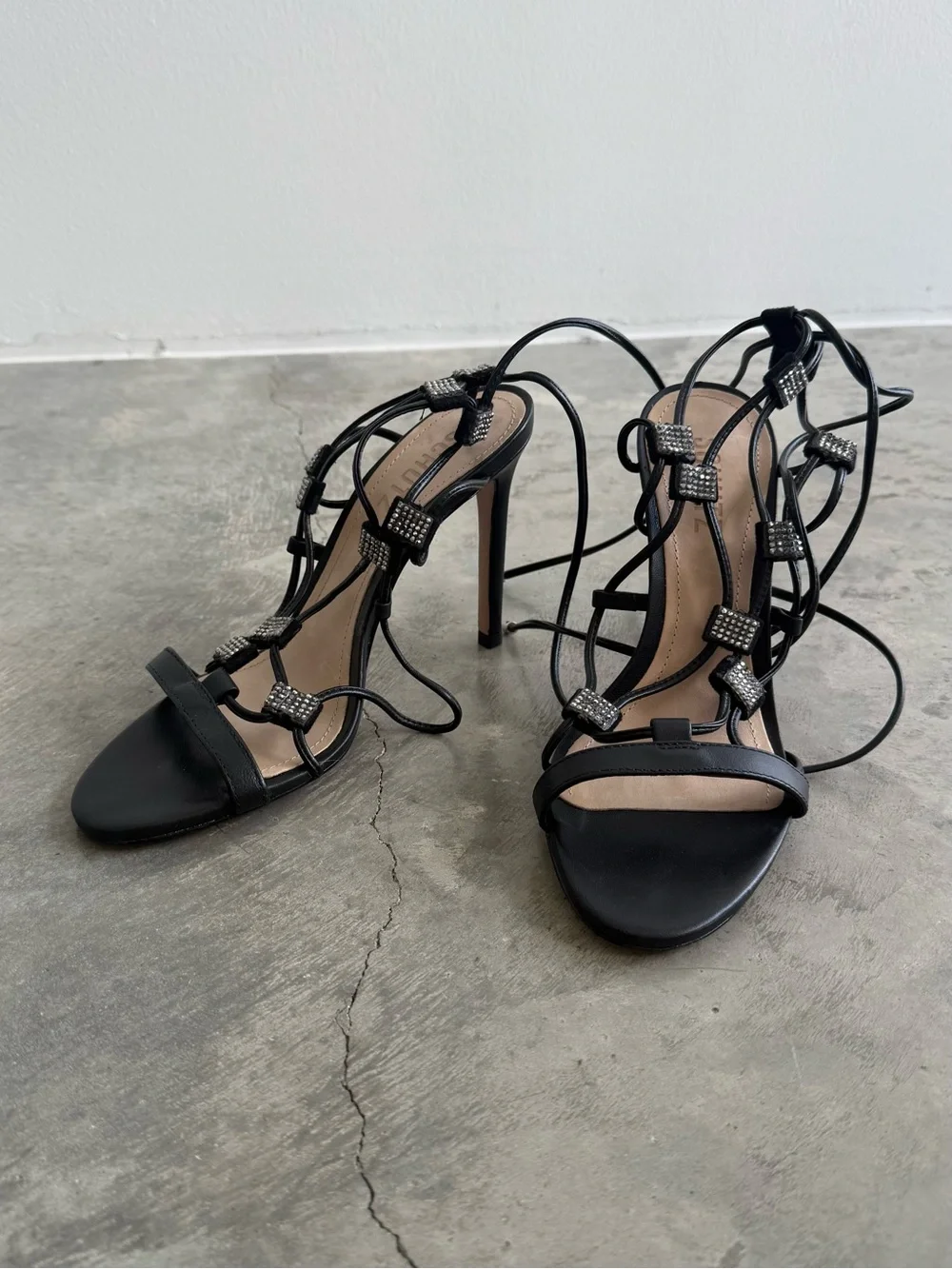 SCHUTZ kallie are rhinestone