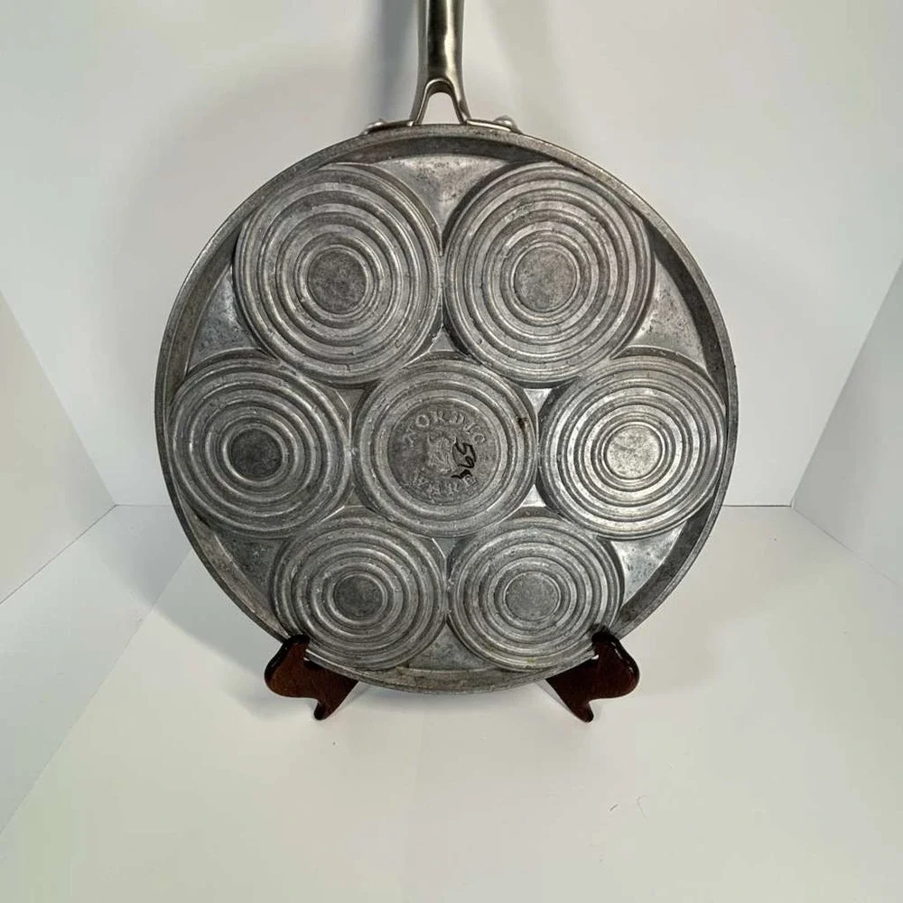 NORDIC WARE Non Stick Silver Dollar Waffle Chaffle Pan Makes 7 Waffles‎ at Once